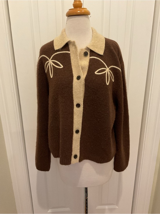 Rails Sweaters - Rails Brunna Contrast Knit Cardigan Size M